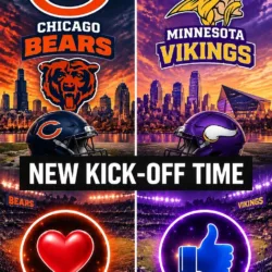 “CANCEL YOUR SUNDAY PLANS!” — NFL DROPS A RESCHEDULE BOMB: Chicago Bears vs. Minnesota Vikings Set to Shake the Season