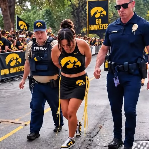 Cover Image for Female Iowa Hawkeyes Fan Endured Brutal ‘Walk Of Shame’ In Front Of Thousands Of People Before The Game Even Started [VIDEO]