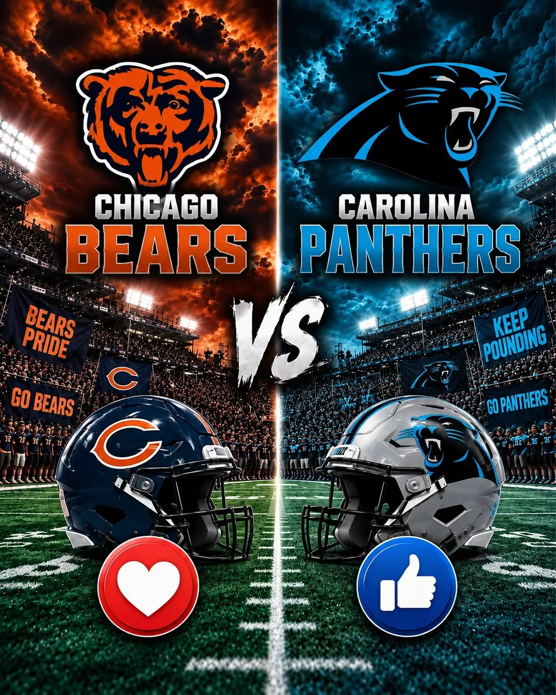 Cover Image for Which Channels Will Be Broadcasting the Chicago Bears vs. Carolina Panthers Game in Week 1?