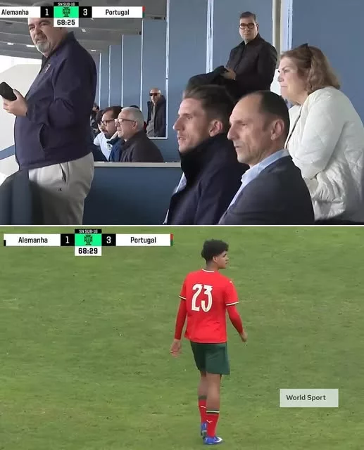 Cover Image for 🏆🇵🇹 CHASSE AUX TROPHÉES : CRISTIANINHO SE RAPPROCHE ENCORE D’UN NOUVEAU SACRE AVEC LE PORTUGAL ! 🔥 Un nouveau titre pourrait-il bientôt rejoindre l’impressionnante collection de Cristianinho ? 👀 À seulement 15 ans, le jeune attaquant continue de faire parler de lui avec les sélections de jeunes du Portugal. Puissance, vitesse, vision du jeu et efficacité devant le but : son évolution attire de plus en plus l’attention. Et tandis que le Portugal se retrouve idéalement placé pour décrocher une nouvelle couronne internationale, Cristianinho semble déterminé à jouer un rôle majeur dans cette aventure. Mais le plus intriguant reste à venir… Va-t-il encore soulever un trophée sous le maillot portugais ? 🏆 La célèbre mentalité de victoire des Aveiro semble déjà transmettre le flambeau à la nouvelle génération. Le prochain chapitre de Cristianinho pourrait être encore plus spectaculaire… 🇵🇹🔥👀