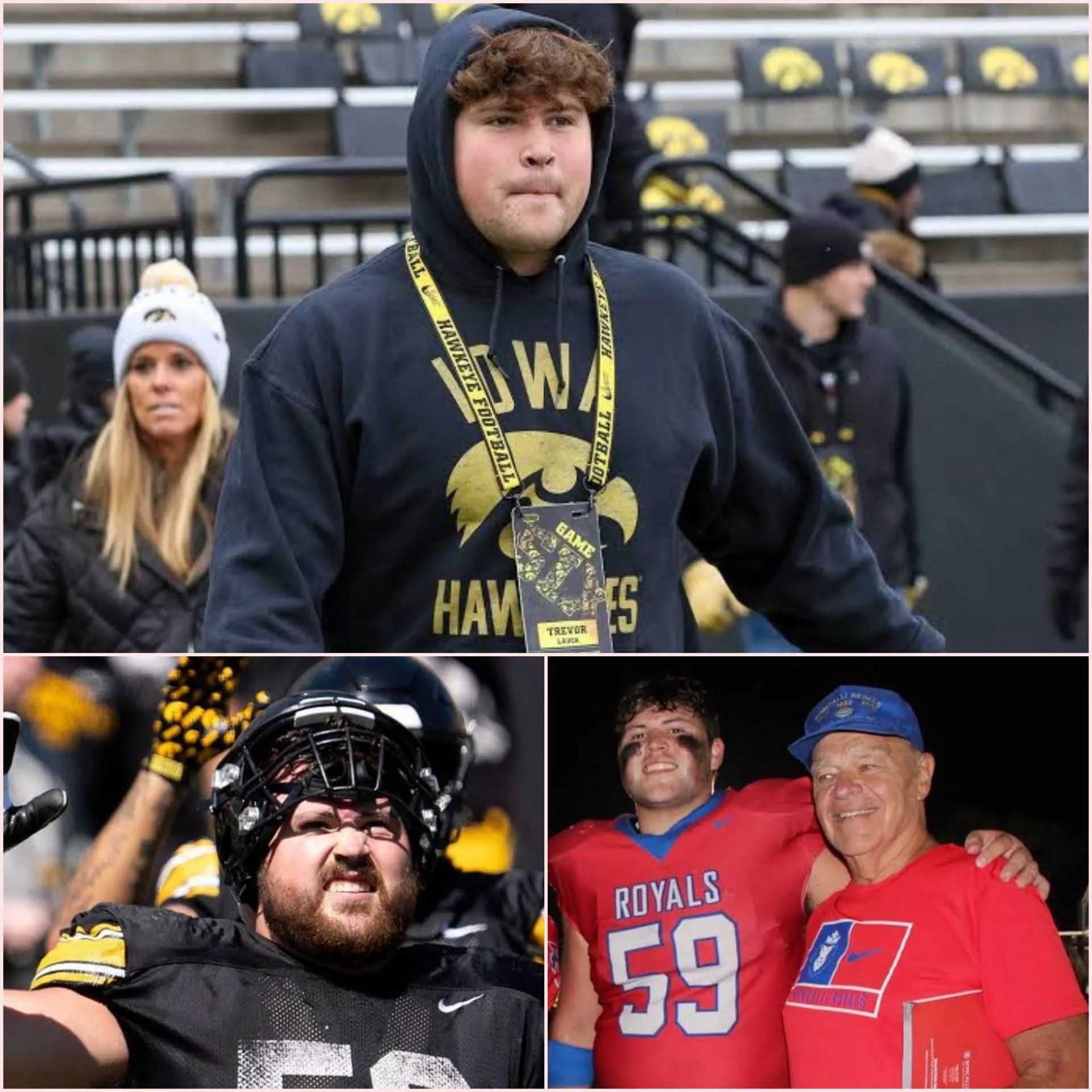 Cover Image for “OUR HEARTS ARE BROKEN!” 💔 Just 30 minutes ago, the entire Iowa Hawkeyes football organization expressed their deepest condolences to star Trevor Lauck after he received heartbreaking news about his family. Trevor Lauck himself confirmed the news… 😢💙🤍🏈