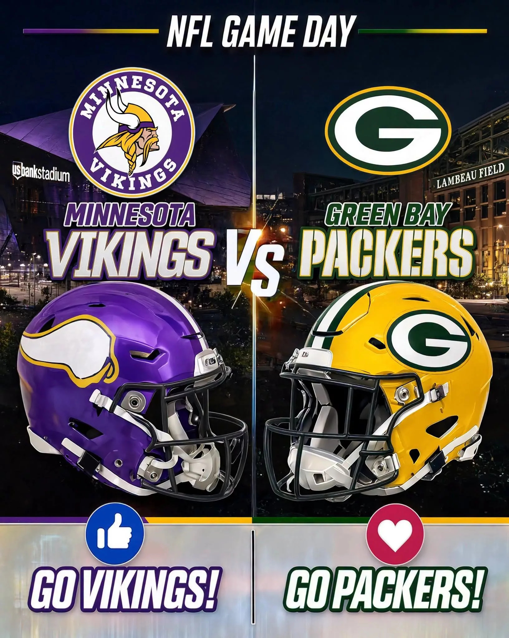 Cover Image for 🚨 TIME UPDATE: MINNESOTA VIKINGS VS. GREEN BAY PACKERS — WEEK 1 KICKOFF TIME OFFICIALLY CONFIRMED