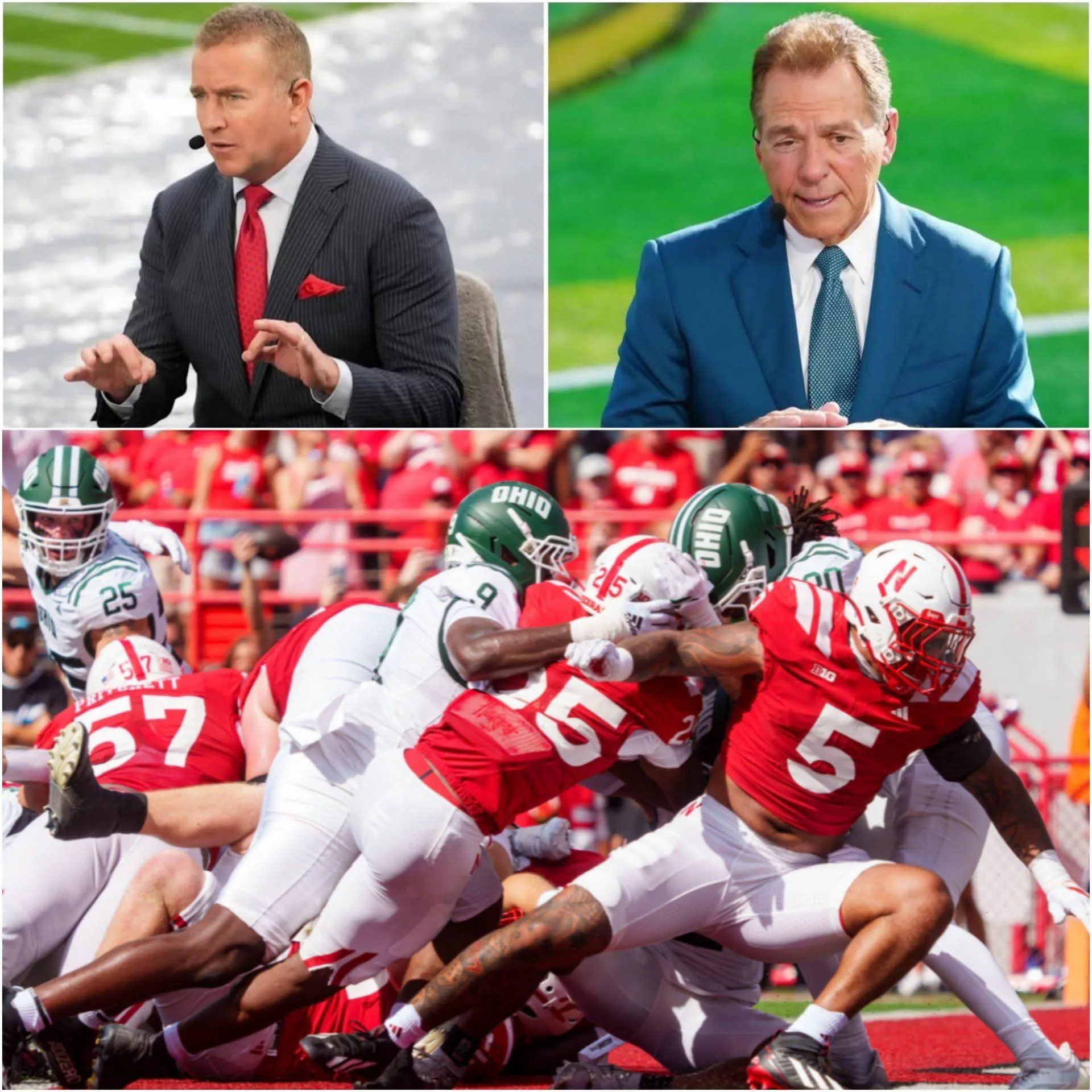 Cover Image for 🚨 Kirk Herbstreit infuriated Nebraska Cornhuskers fans after taking a stunning shot at Nebraska’s 49–21 victory over the Ohio Bobcats live on television: