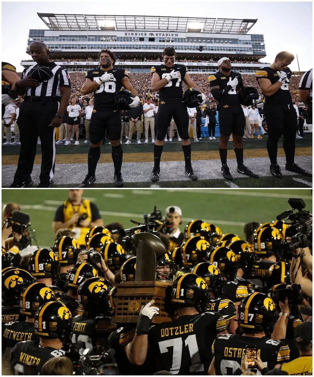Cover Image for AFTER THE FINAL WHISTLE: THE IOWA HAWKEYES REMIND EVERYONE THAT SOME MOMENTS ARE BIGGER THAN FOOTBALL