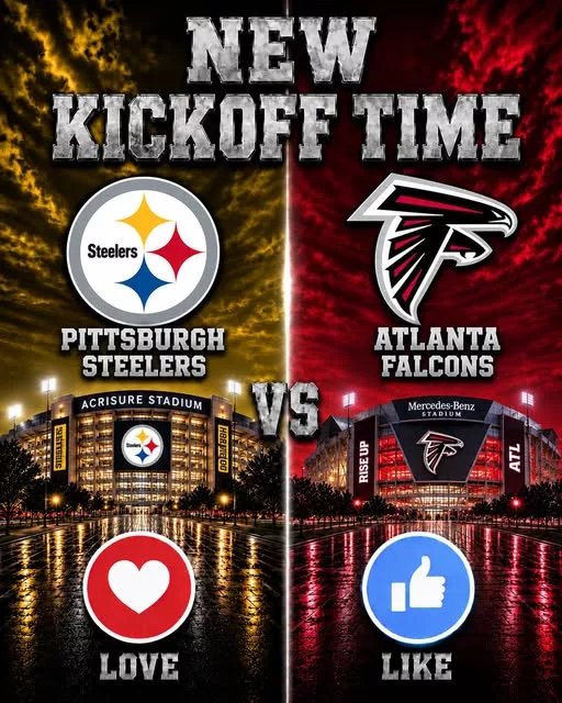 Cover Image for 🔥 “CANCEL YOUR SUNDAY PLANS!” — NFL Drops a Schedule Bomb: Pittsburgh Steelers vs. Atlanta Falcons Set to Shake the Season