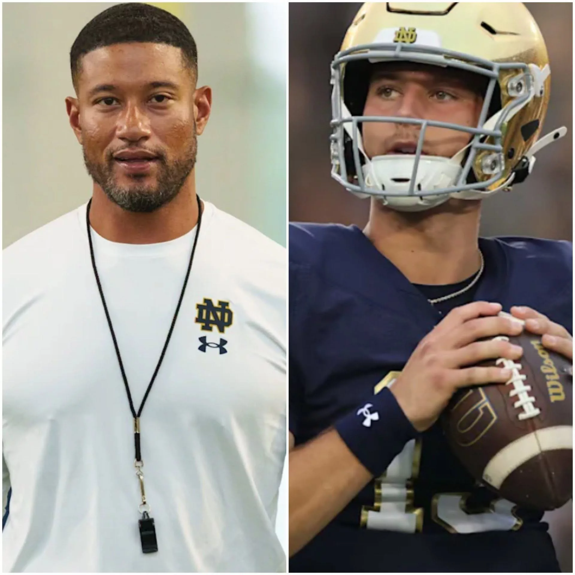Cover Image for SHOCKING NEWS: Following their dominant 41–13 victory over the Wisconsin Badgers, an urgent closed-door meeting lasting more than three hours took place between Notre Dame Fighting Irish head coach Marcus Freeman