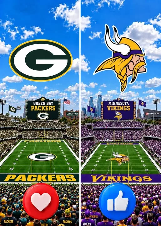 Cover Image for 🗓️ CONFIRMED: The Green Bay Packers vs. Minnesota Vikings game has been scheduled. 🔥