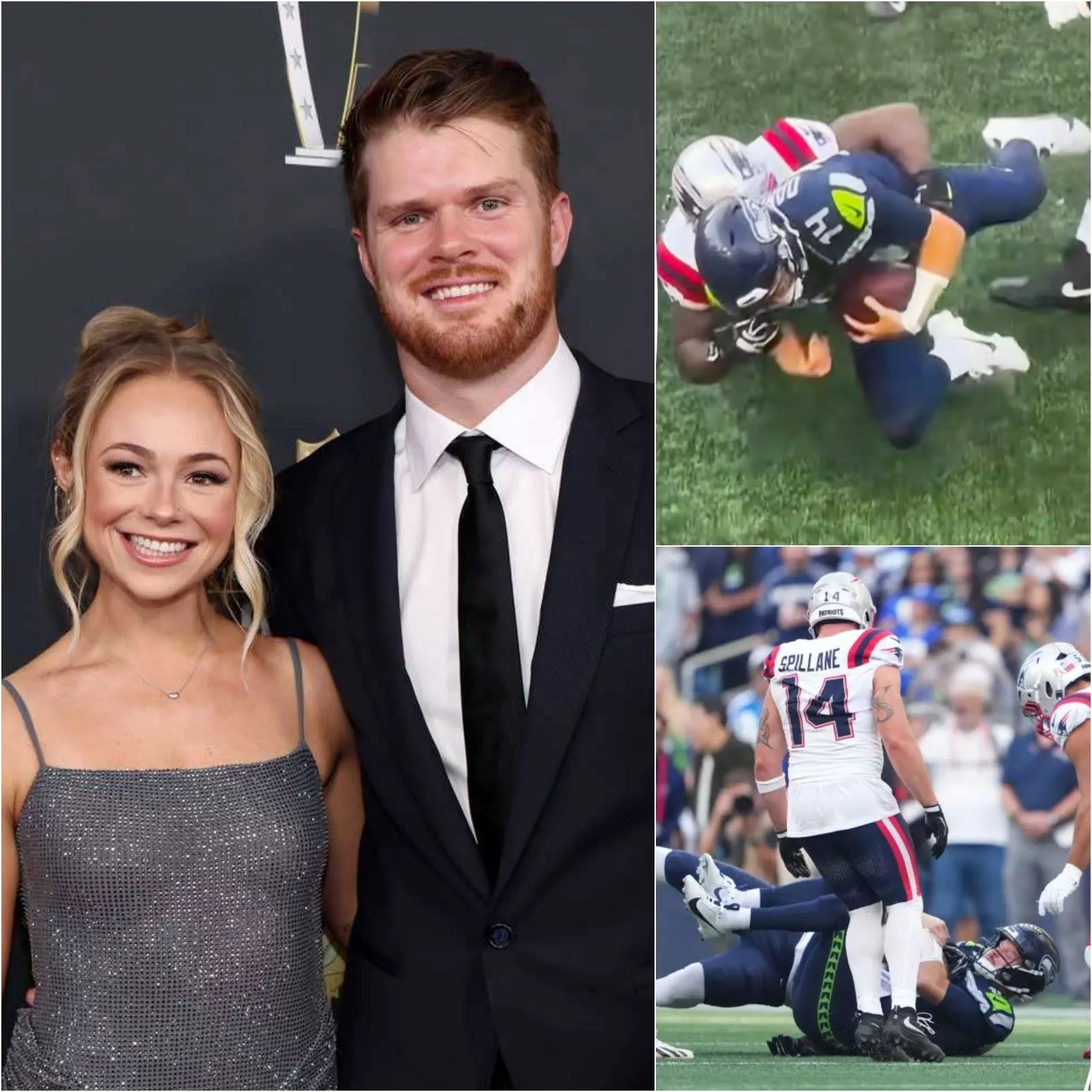 Cover Image for Heartbreak on the Turf: Sam Darnold Suffers Severe Injury in Clash Against Patriots
