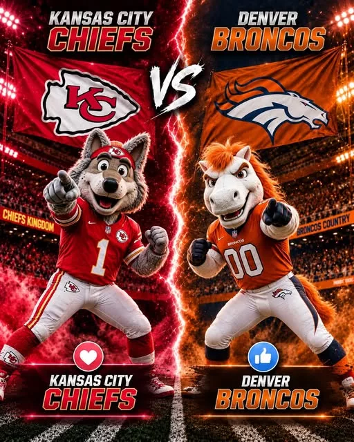 Cover Image for 🏈 WHICH CHANNELS WILL BROADCAST THE GAME BETWEEN KANSAS CITY CHIEFS AND DENVER BRONCOS? 🔥❤️