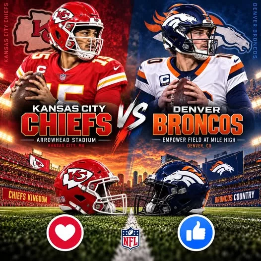 Cover Image for GAME TIME MOVED: Kansas City Chiefs vs. Denver Broncos Rescheduled — Important Info Below