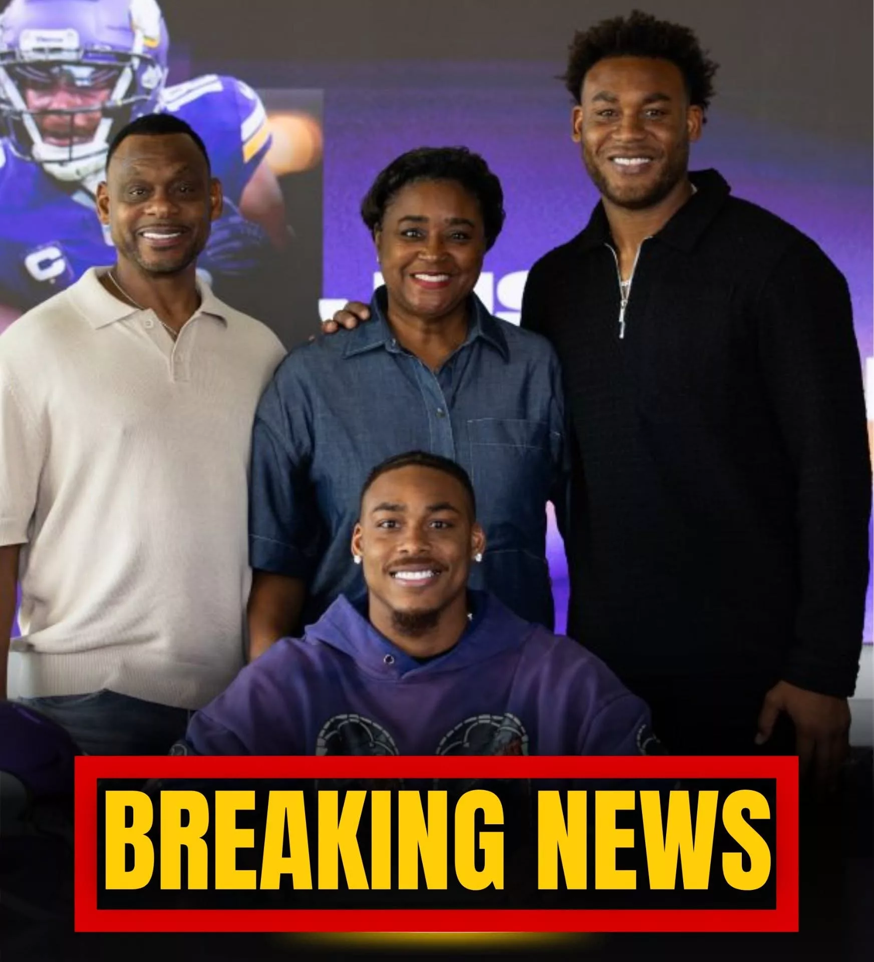 Cover Image for SAD NEWS! Minnesota Vikings Players and the Entire Organization Rally Around Justin Jefferson After Heartbreaking News About His Mother