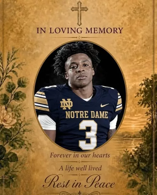 Cover Image for 🚨 BREAKING: Notre Dame Fighting Irish Announce They Will Support Full Funeral Costs for Their Young Freshman Player — Rising Star Tragically D.i.e.s After Fatal Incident 💔🏈