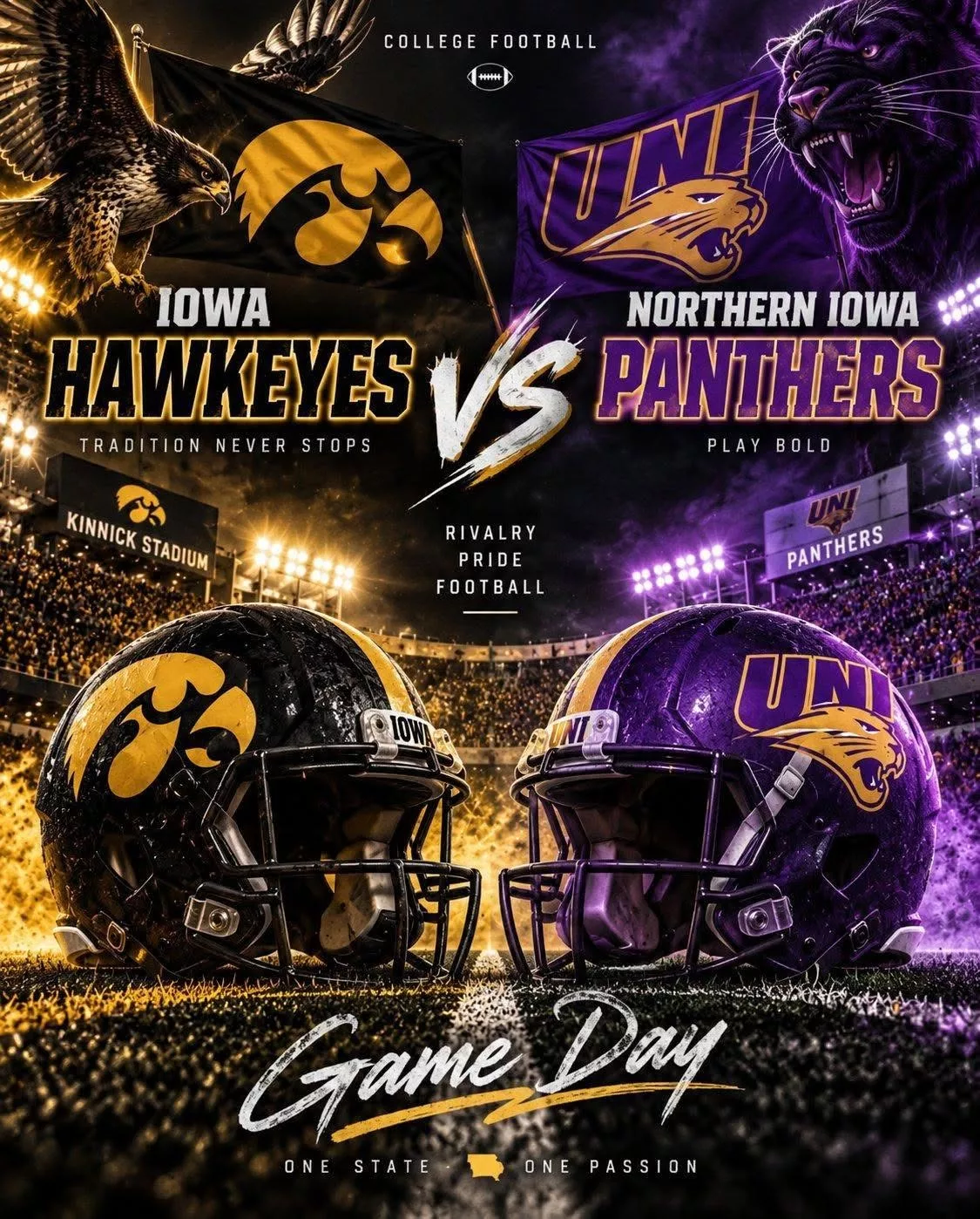 Cover Image for 🗓️ CONFIRMED: Iowa Hawkeyes vs. Northern Iowa Panthers Game Has Been Rescheduled