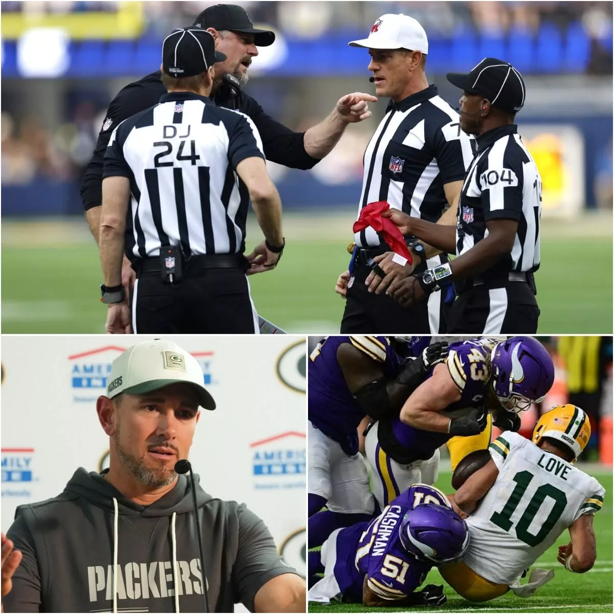 Cover Image for NFL OFFICIATING BOMBSHELL: Four Referees Reportedly Suspended After Cowboys–Giants Game as Missed Calls Ignite Fury Across Dallas