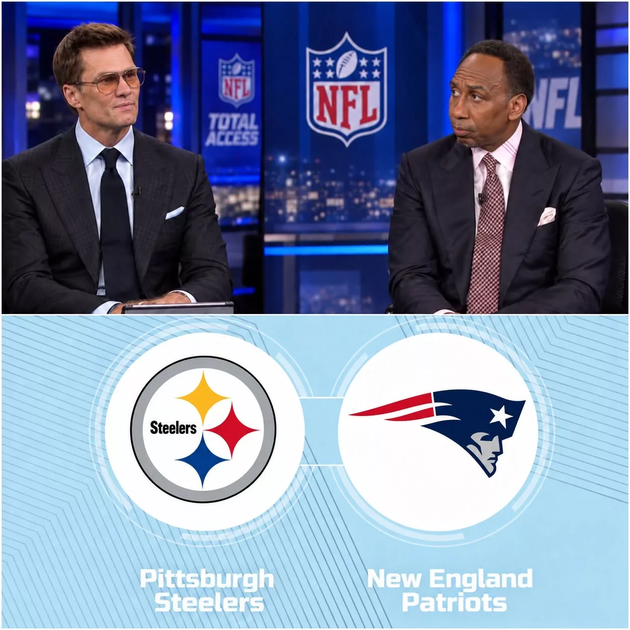 Cover Image for 🚨 “SIT DOWN. AND BE QUIET, STEPHEN A.” — TOM BRADY RESPONDS TO STEPHEN A. SMITH’S STEELERS CRITICISM AHEAD OF PITTSBURGH VS NEW ENGLAND SHOWDOWN