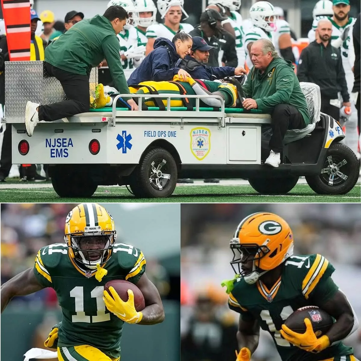 Cover Image for Jayden Reed’s Scary Injury Sends Shockwaves Through Green Bay — Packers Receive Encouraging Update After Hospital Stay–poi