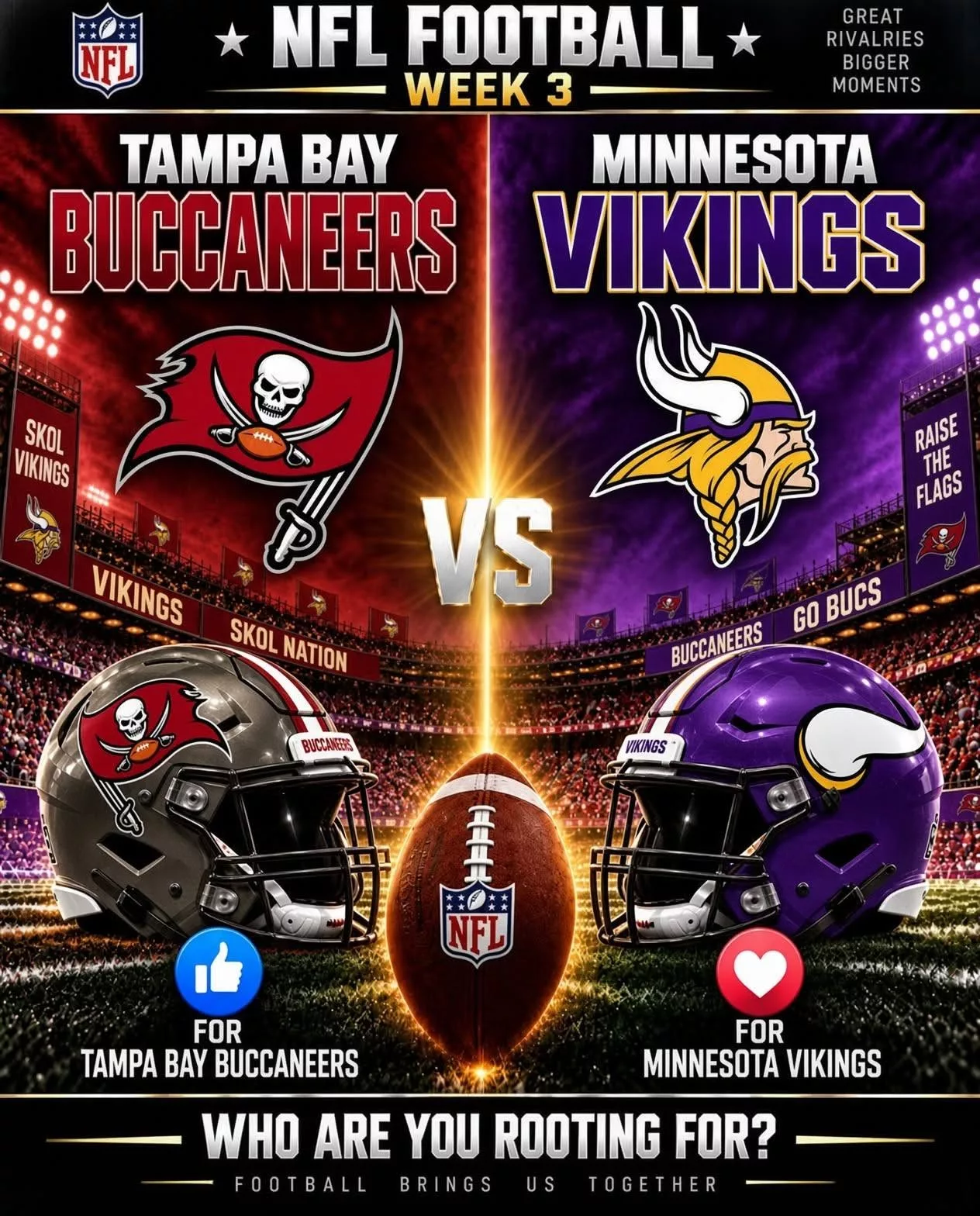 Cover Image for 🚨🗓️ OFFICIALLY CONFIRMED: MINNESOTA VIKINGS vs. TAMPA BAY BUCCANEERS KICKOFF TIME IS SET — FANS NEED TO UPDATE THEIR PLANS NOW! 🔥