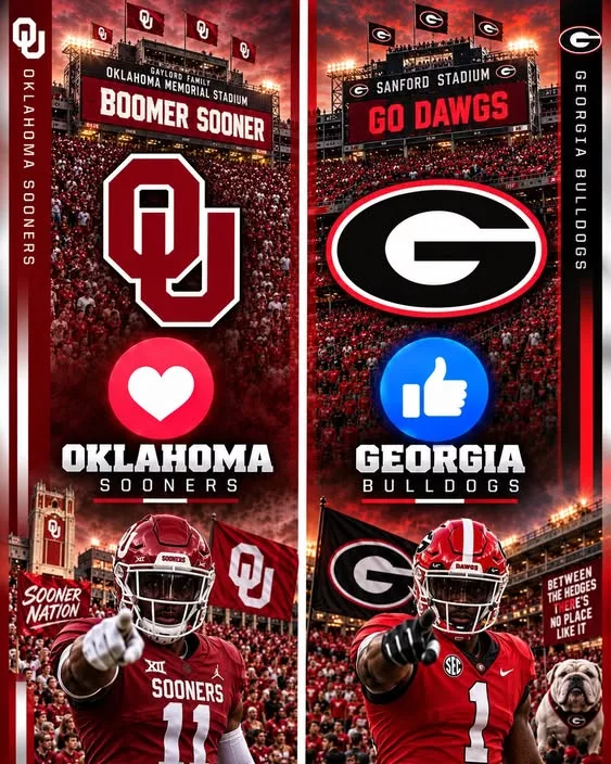 Cover Image for ππ₯ WHICH CHANNEL WILL BROADCAST THE GAME BETWEEN OKLAHOMA SOONERS AND GEORGIA BULLDOGS?