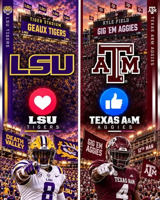 Cover Image for ππ₯ WHICH CHANNEL WILL BROADCAST THE GAME BETWEEN LSU TIGERS AND TEXAS A&M AGGIES?