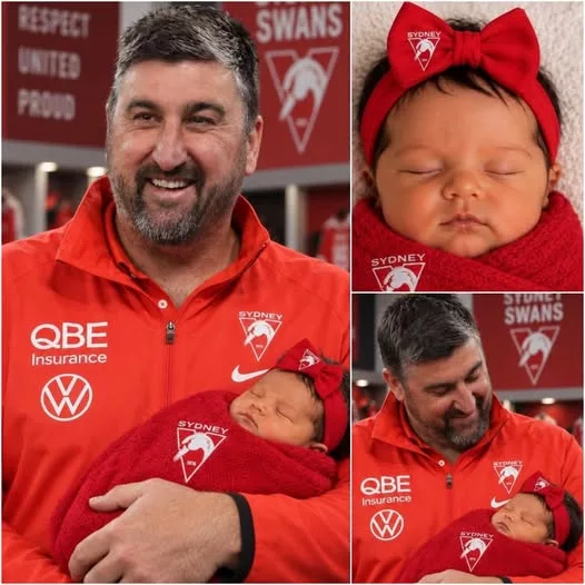 Cover Image for 🏉👶 DEAN COX IS A DAD AGAIN — BUT IT’S THE BABY’S NAME THAT HAS EVERYONE TALKING!  A beautiful new chapter has begun for Sydney Swans coach Dean Cox and his family, following the arrival of a new baby. ❤️  While the joyful news alone has captured plenty of attention, there’s one detail that seems to have made Swans fans pause — the baby’s name.  It’s already becoming one of the most talked-about parts of the announcement, with supporters sharing their reactions and wondering about the meaning behind such a special choice.  For Cox, this is more than a football headline. It’s a deeply personal family moment — one filled with happiness, emotion, and a name that may carry a story of its own.  So… what did Dean Cox name the newest member of his family? 👶❤️