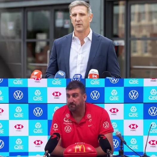 Cover Image for 🚨 BREAKING NEWS: SOMETHING BIG MAY BE HAPPENING AT THE SYDNEY SWANS…  A dramatic three-hour emergency meeting involving senior Sydney Swans officials, CEO Matthew Pavlich, football boss Leon Cameron and head coach Dean Cox has reportedly just ended.  Then came the moment that left reporters outside the venue stunned.  Pavlich himself stepped forward to address the waiting media.  The atmosphere was described as tense and unusually serious. Cameras immediately turned toward him as he began speaking about Cox’s achievements and his legacy at the club.  Then came a sentence that appeared to change everything:  “We respect what Dean Cox has accomplished… but in this organization, results are the only thing that matters. Therefore, Dean Cox will be…”  And then… silence.  What happened next could be the part nobody saw coming. 👀
