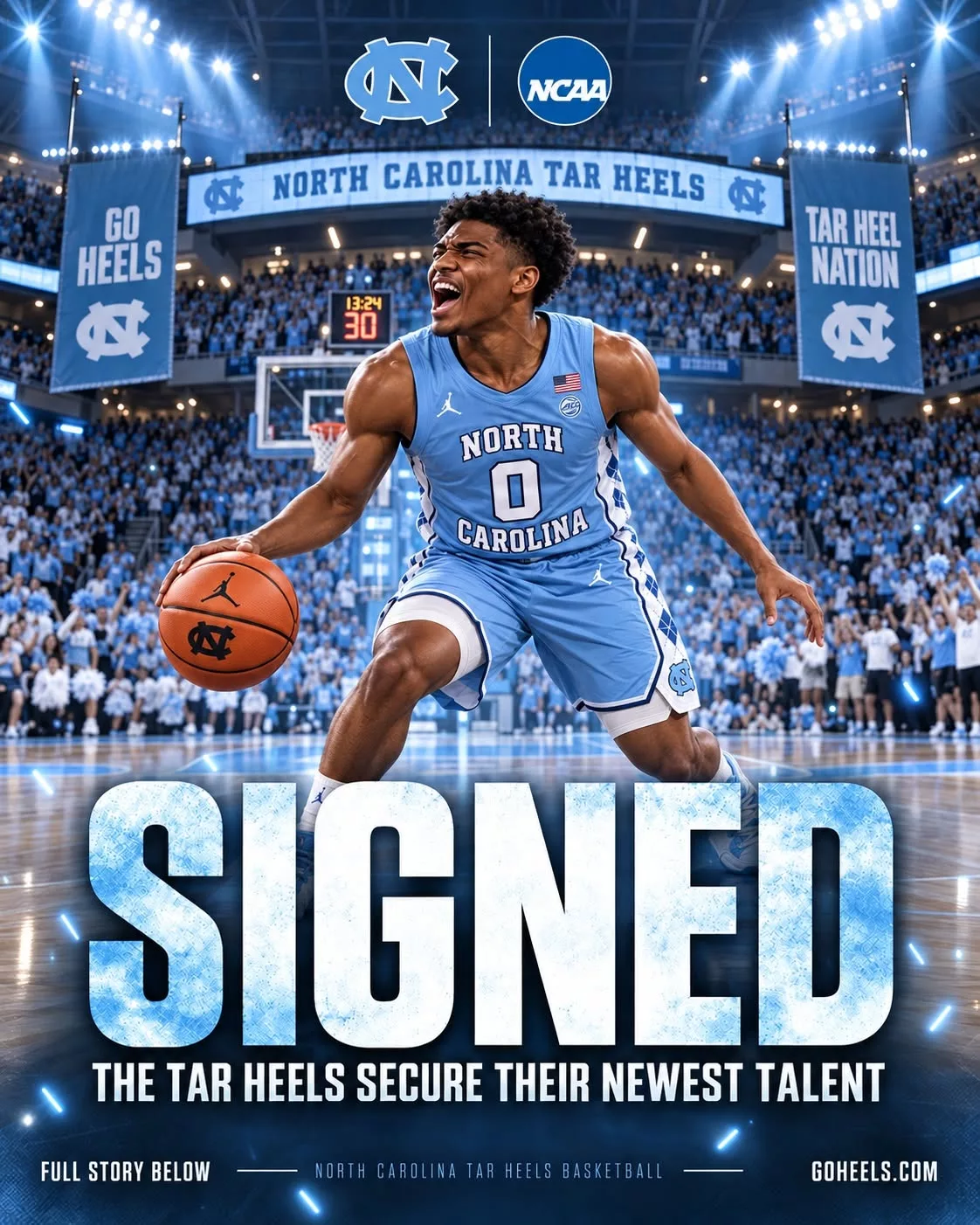 Cover Image for WELCOME BACK: THE 5-STAR SUPERSTAR RETURNS TO THE NORTH CAROLINA TAR HEELS — AND THE ENTIRE COLLEGE BASKETBALL WORLD IS ALREADY TREMBLING IN FEAR!