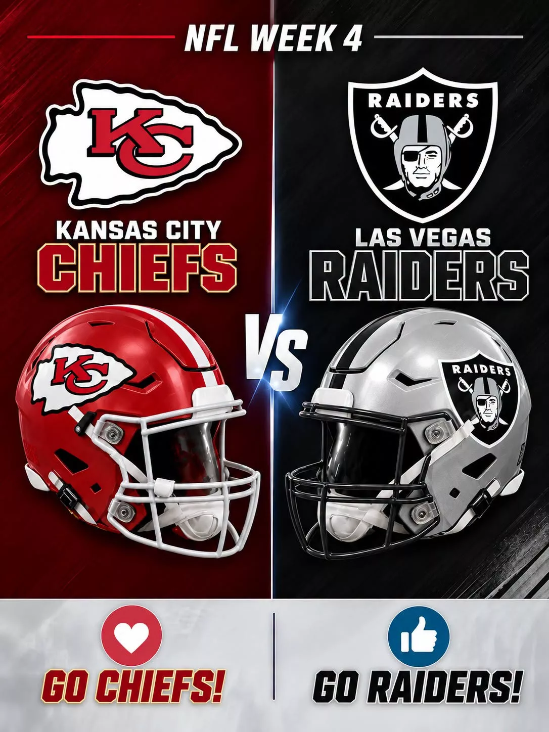 Cover Image for 🚨🏈 “CANCEL YOUR SUNDAY PLANS!” — NFL SCHEDULE SPOTLIGHT: Kansas City Chiefs vs. Las Vegas Raiders Set to Shake the Season