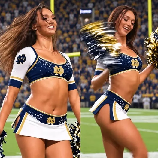 Cover Image for Famous “Masters Girl” Is Going Viral With Her Seductive Cheeks-Out Performance On The Sideline As a Notre Dame Fighting Irish Cheerleader [VIDEO]