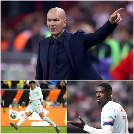 Cover Image for 🚨 « ILS DOIVENT TOUS LES DEUX ME RÉPONDRE IMMÉDIATEMENT ! » — UNE PHRASE QUI FAIT TREMBLER LE MONDE DU FOOTBALL ! 😳🇫🇷 Une nouvelle controverse impliquant Kylian Mbappé et Ousmane Dembélé fait soudainement parler les supporters. Une déclaration attribuée à Zinédine Zidane aurait ajouté encore plus de mystère à une situation déjà très commentée. Que s’est-il réellement passé entre les deux stars françaises ? Pourquoi leurs noms se retrouvent-ils au centre de cette polémique ? Et surtout, qu’aurait demandé Zidane après avoir découvert les détails de l’affaire ? Pour l’instant, plusieurs versions circulent et certains éléments restent difficiles à vérifier. Mais une chose est certaine : cette histoire soulève énormément de questions et les supporters veulent connaître toute la vérité. 👀 Le détail qui pourrait tout changer est à découvrir dans le premier commentaire. 👇🔥