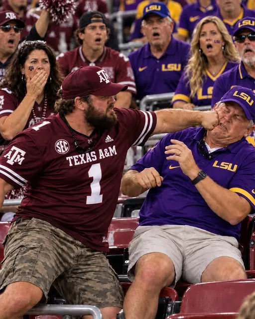 Cover Image for 🚨 SHOCKING VIDEO: Footage Appears to Show Texas A&M Aggies Fan Hitting LSU Tigers Fan in Violent Postgame Brawl After 6–35 Loss [VIDEO]
