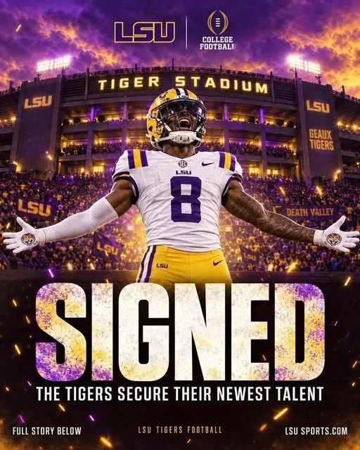Cover Image for WELCOME: THE 5-STAR STAR RETURNS TO LSU TIGERS — AND THE ENTIRE COLLEGE FOOTBALL WORLD IS ALREADY TREMBLING IN FEAR! 🔥🏈