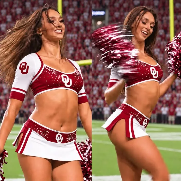 Cover Image for Famous “Masters Girl” Is Going Viral With Her Seductive Cheeks-Out Performance On The Sideline As an Oklahoma Sooners Cheerleader [VIDEO]