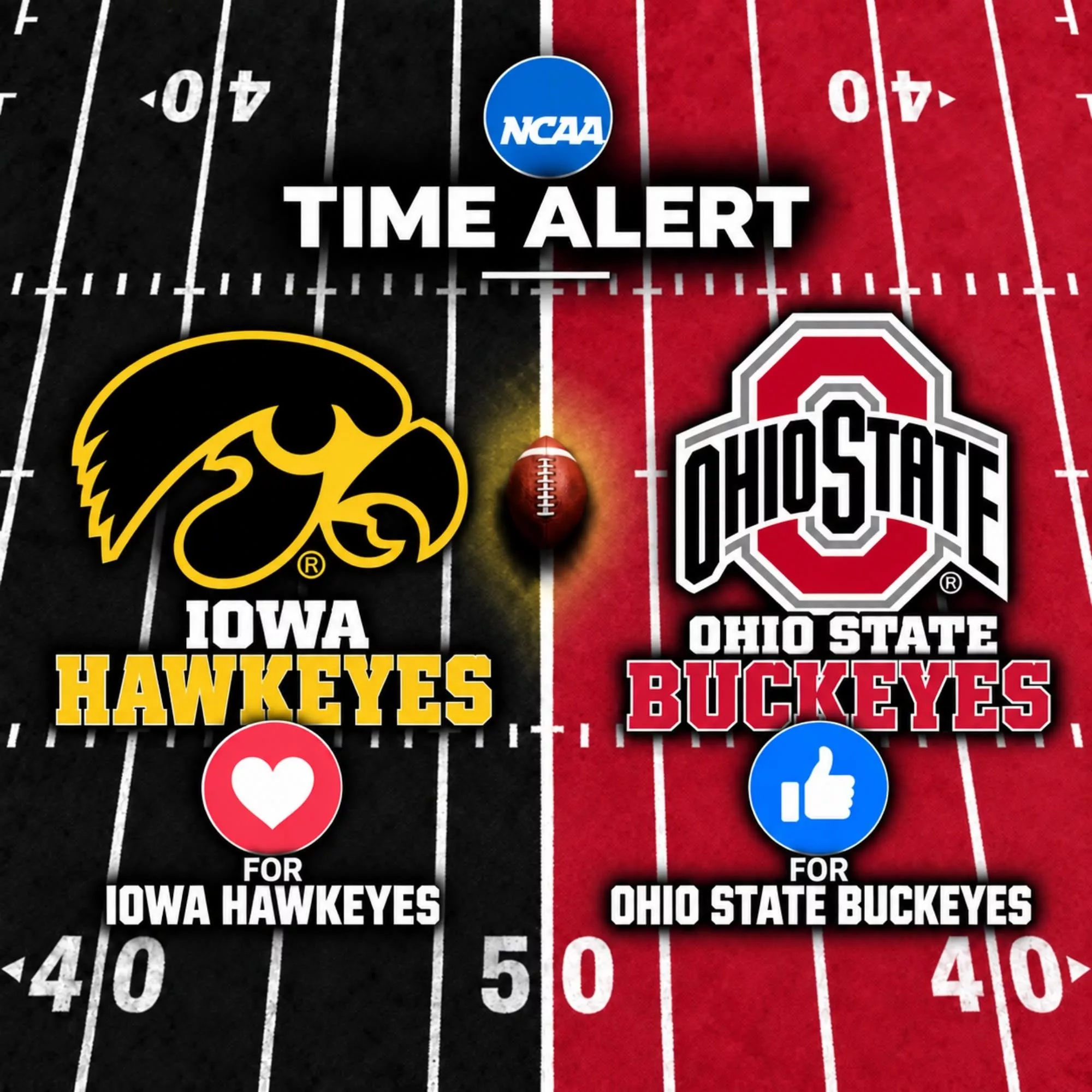 Cover Image for BREAKING — KICKOFF TIME SUDDENLY CHANGED: Iowa Hawkeyes vs. Ohio State Buckeyes Schedule Update Has College Football Fans on High Alert