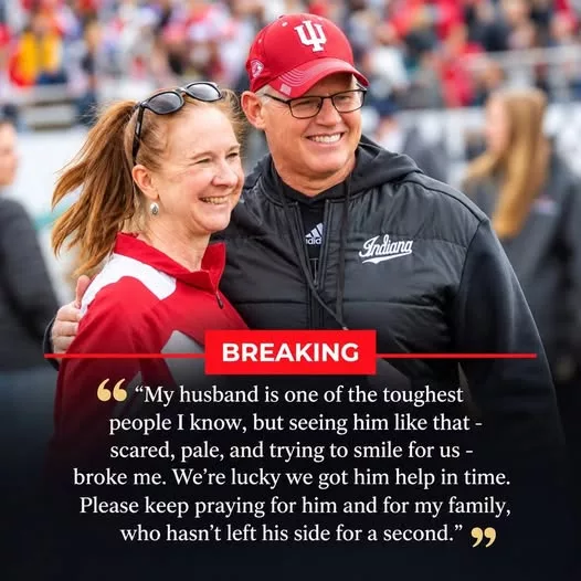 Cover Image for 🚨 EMOTIONAL: Former Indiana Hoosiers Coach Tom Allen’s Wife, Tracy Allen, Addresses Concern Over His Health and Thanks Hoosiers Fans for Their Overwhelming Support During a Difficult Time