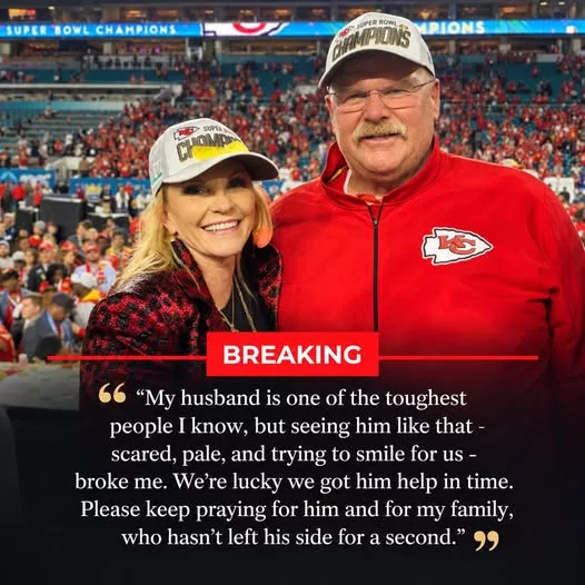 Cover Image for 🚨 EMOTIONAL: Andy Reid’s Wife, Tammy Reid, at the Center of an Emotional Moment as Chiefs Kingdom Rallies Around the Family Amid Concern Surrounding His Health