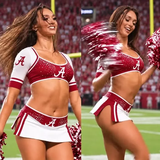 Cover Image for Famous “Masters Girl” Is Going Viral With Her Seductive Cheeks-Out Performance On The Sideline As an Alabama Crimson Tide Cheerleader [VIDEO]