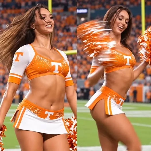 Cover Image for Famous “Masters Girl” Is Going Viral With Her Seductive Cheeks-Out Performance On The Sideline As a Tennessee Volunteers Cheerleader [VIDEO]