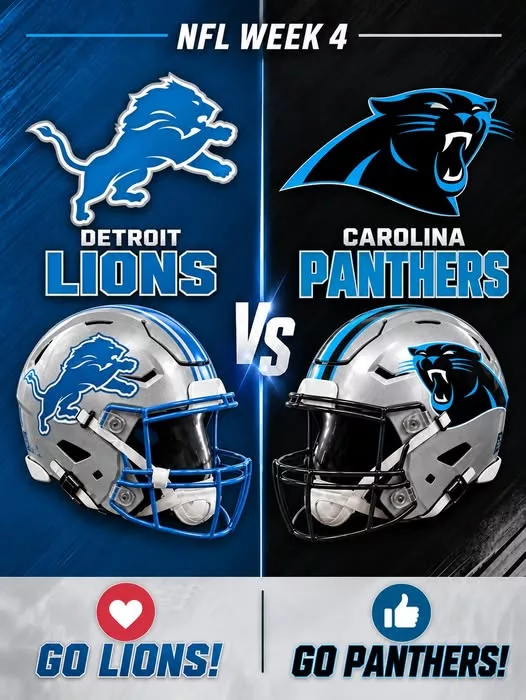Cover Image for 🚨🏈 “CANCEL YOUR SUNDAY PLANS!” — SUNDAY NIGHT FOOTBALL BOMB: Detroit Lions vs. Carolina Panthers Set to Shake the Season