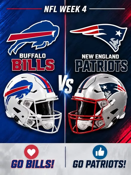 Cover Image for 🚨🏈 “CANCEL YOUR SUNDAY PLANS!” — NFL SCHEDULE SPOTLIGHT: Buffalo Bills vs. New England Patriots Set to Shake the Season