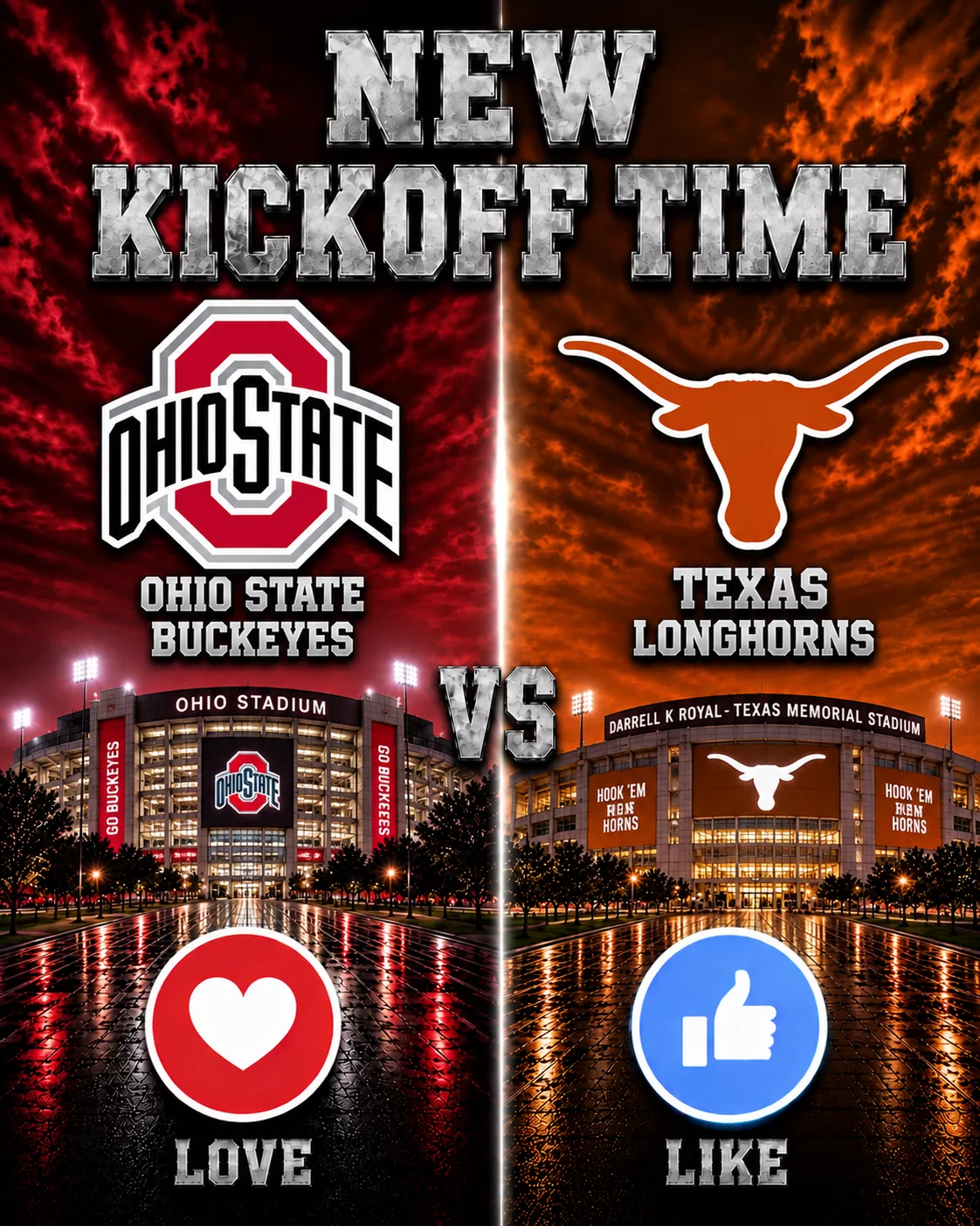 Cover Image for 🔥 “CANCEL YOUR SATURDAY PLANS!” — College Football Drops a Schedule Bomb: Ohio State Buckeyes vs. Texas Longhorns Set to Shake the Season