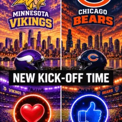 “CANCEL YOUR SUNDAY PLANS!” — NFL DROPS A RESCHEDULE BOMB: Minnesota Vikings vs. Chicago Bears Set to Shake the Season