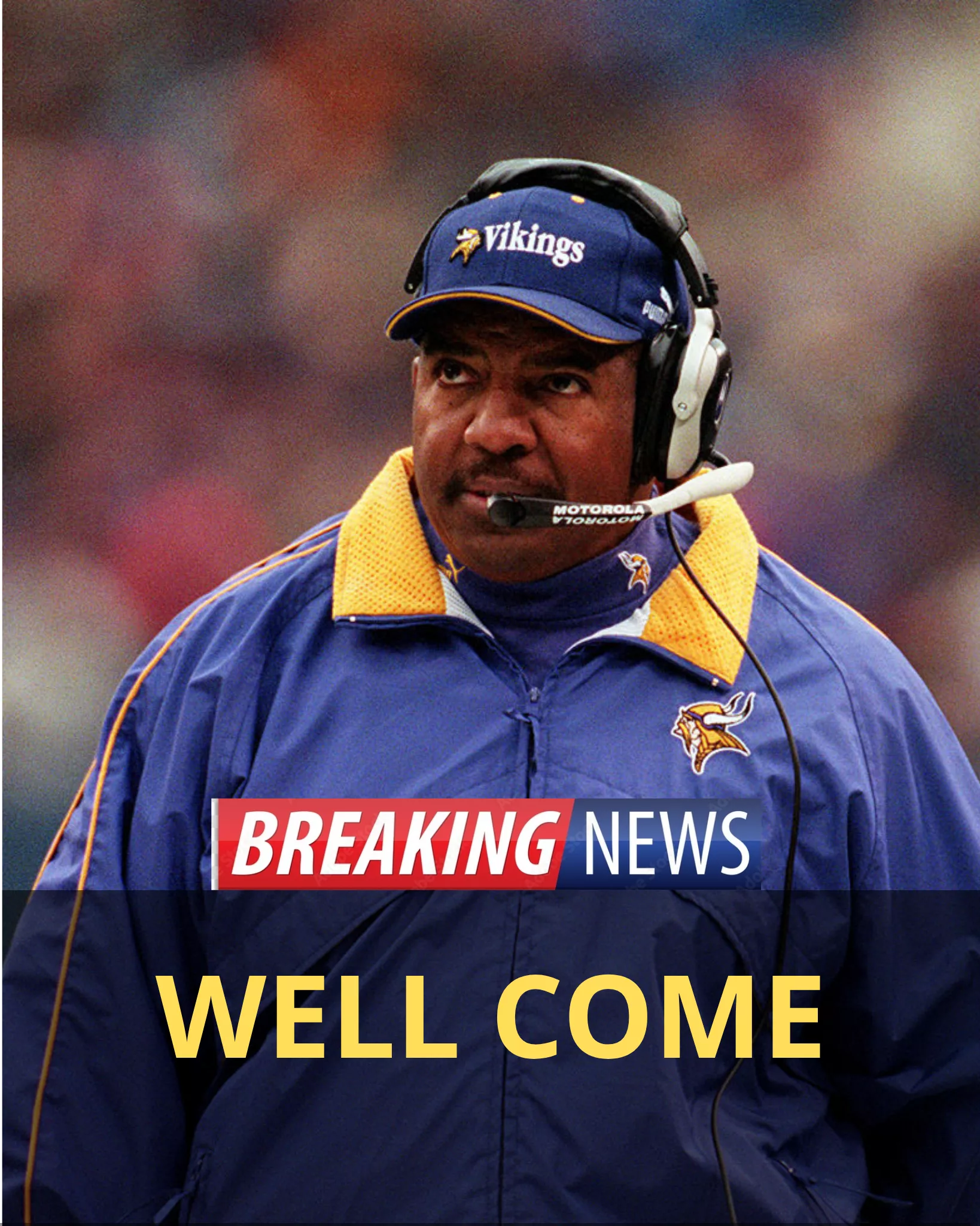 Cover Image for π₯ WELCOME BACK TO THE MINNESOTA VIKINGS, DENNIS GREEN β A MEMORABLE FIGURE RETURNS TO THE SPOTLIGHT