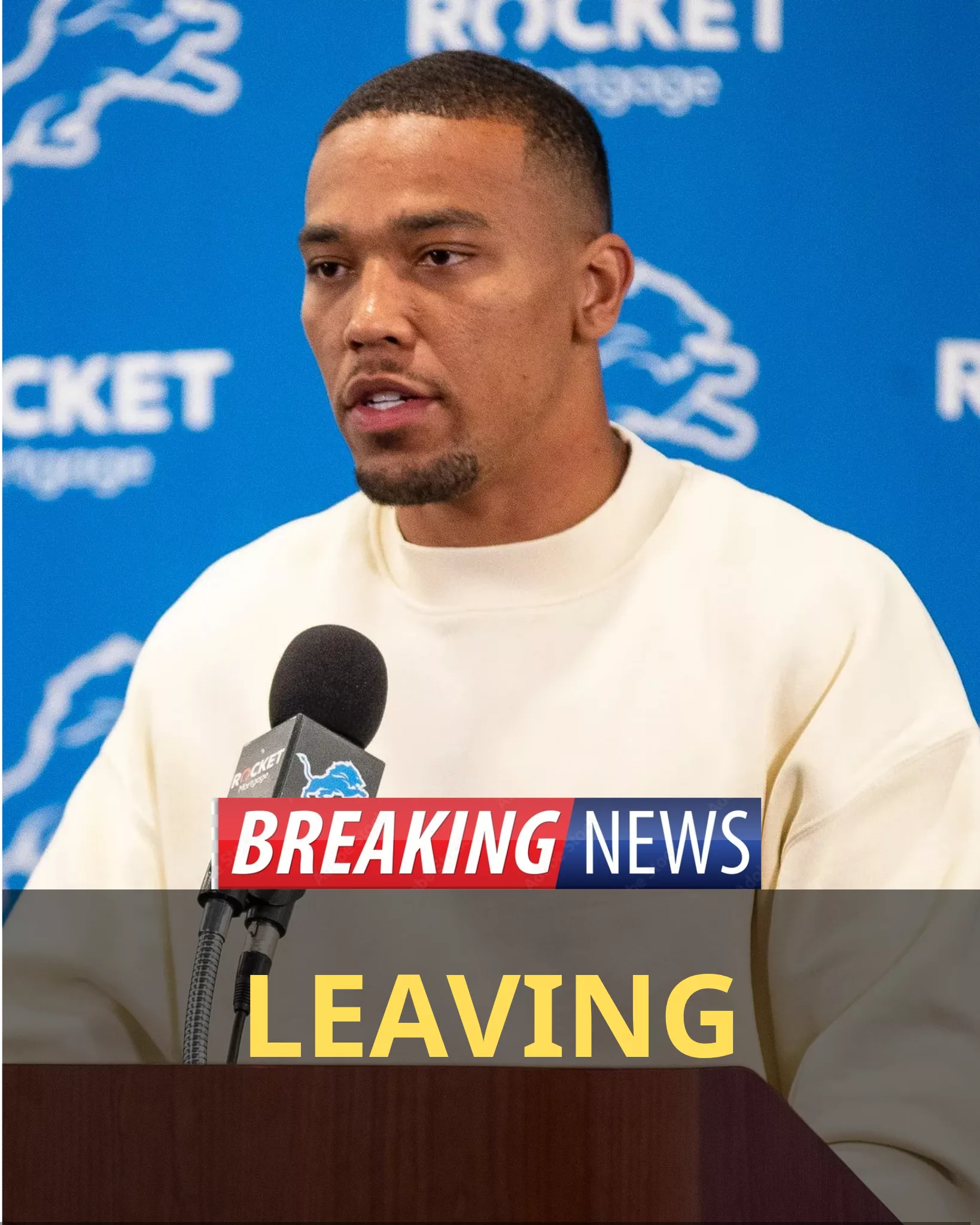 Cover Image for 🚨 BREAKING: “NO, I’M LEAVING” — DETROIT LIONS STAR AMON-RA ST. BROWN STUNS THE NFL WORLD BY SIGNING A $6M LONG-TERM EXTENSION WITH…