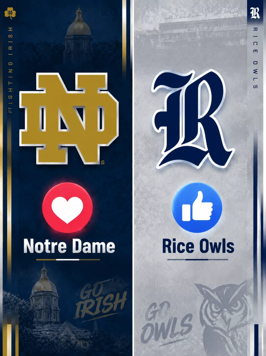 Cover Image for HOW TO WATCH: Notre Dame Fighting Irish vs. Rice Owls — Kickoff Time, TV Channel, Streaming and Everything Fans Need to Know