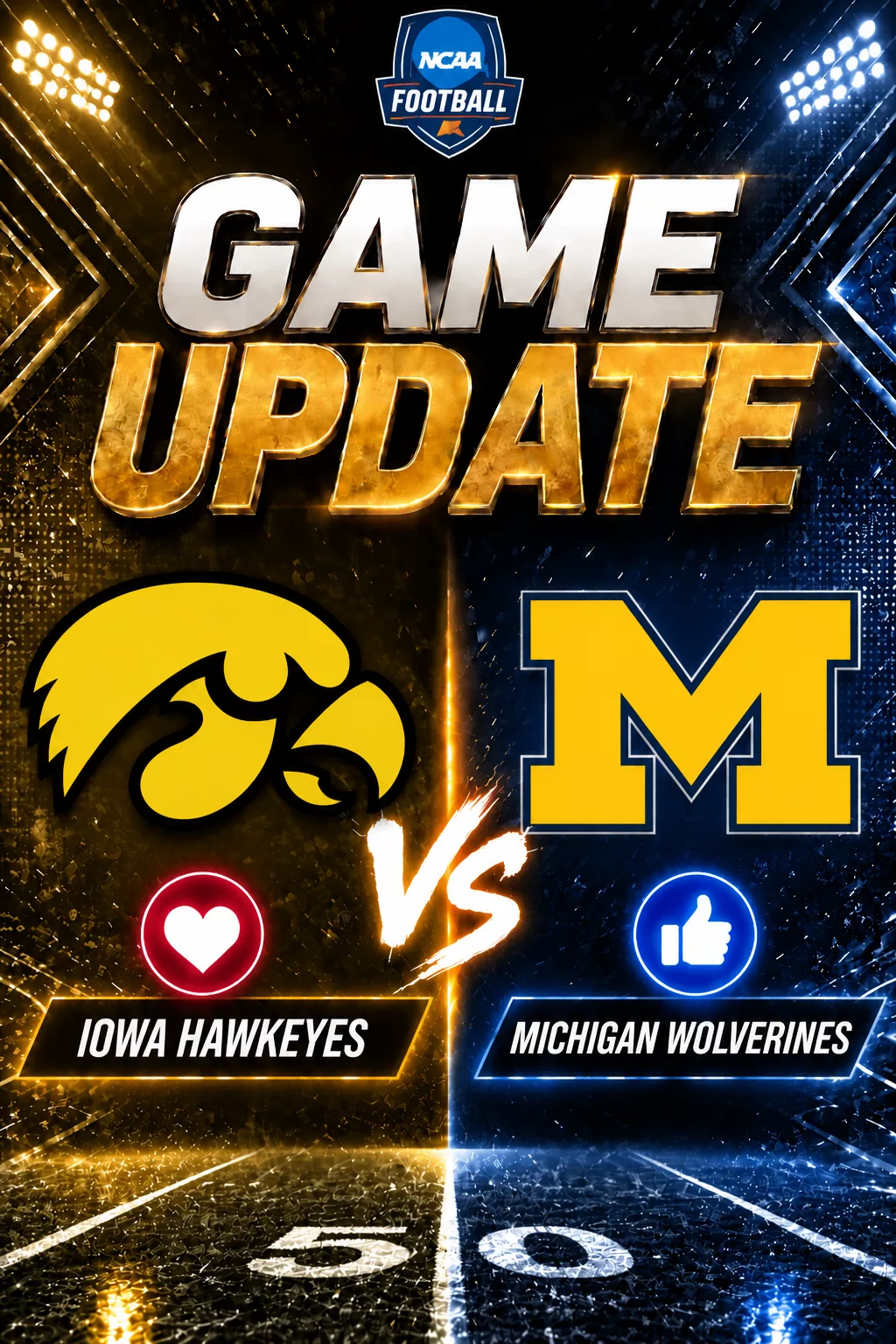 Cover Image for NCAA SCHEDULE UPDATE: Iowa Hawkeyes vs. Michigan Wolverines — GAME TIME CONFIRMED