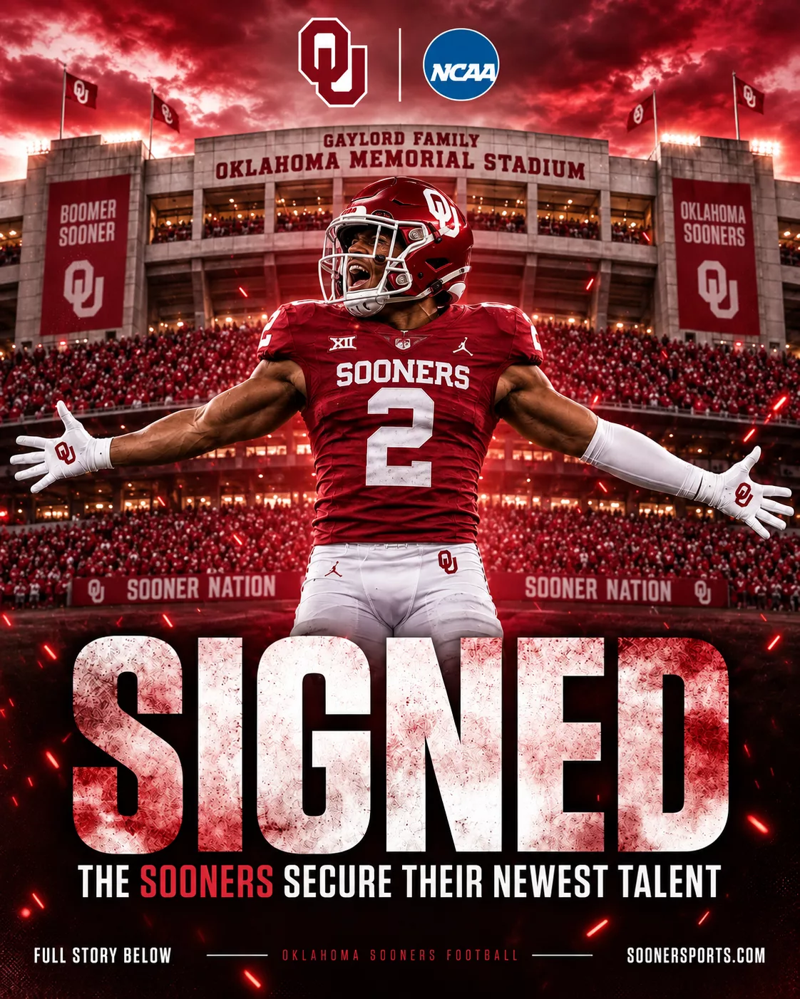 Cover Image for 🚨 WELCOME BACK TO THE SPOTLIGHT: OKLAHOMA’S STAR POWER IS READY TO SHAKE UP COLLEGE FOOTBALL — AND THE REST OF THE SEC HAS EVERY REASON TO PAY ATTENTION! ❤️🤍🏈🔥