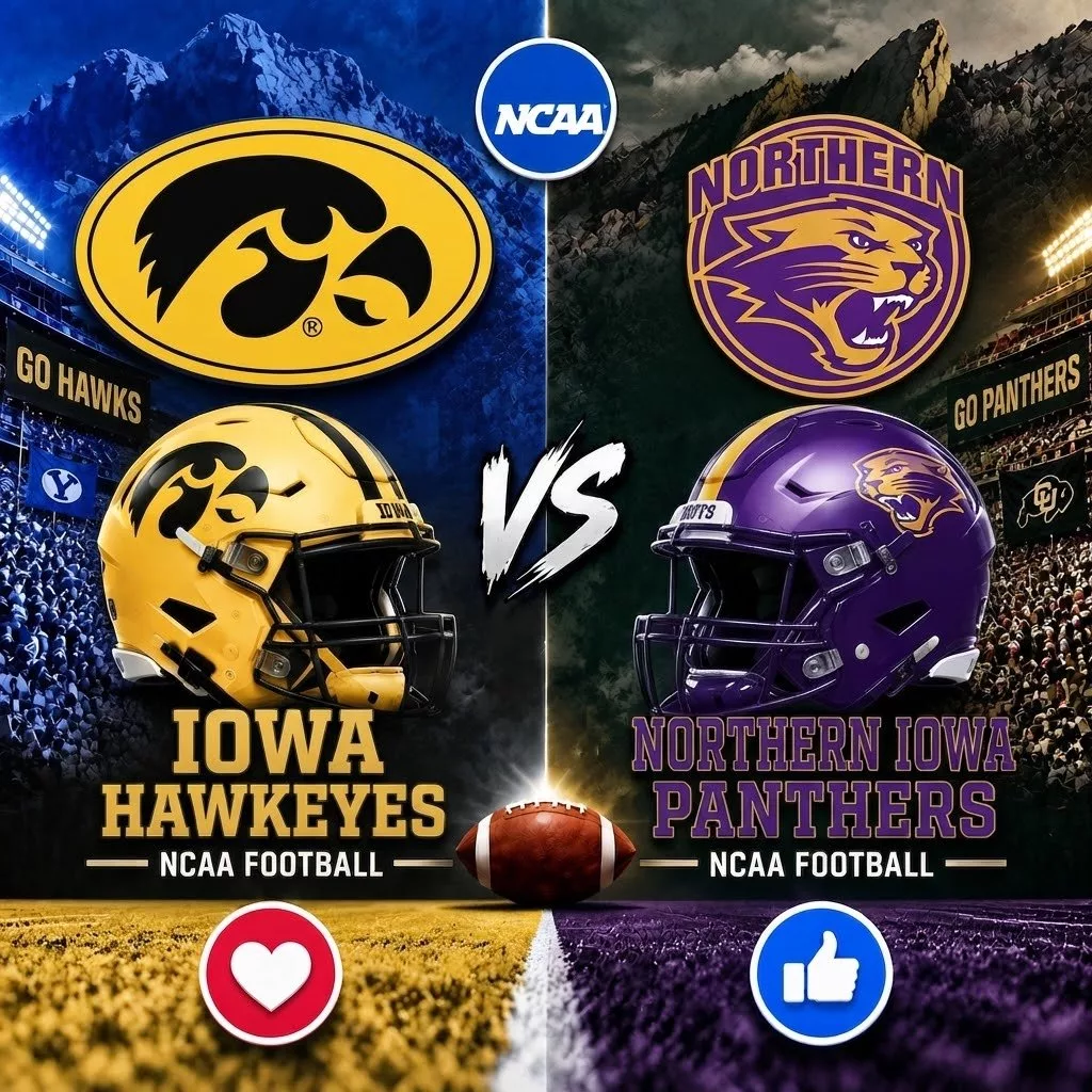 SCHEDULE UPDATE: Northern Iowa Panthers vs. Iowa Hawkeyes — Official Game Time Confirmed, Full Match Preview and Key Storylines to Watch