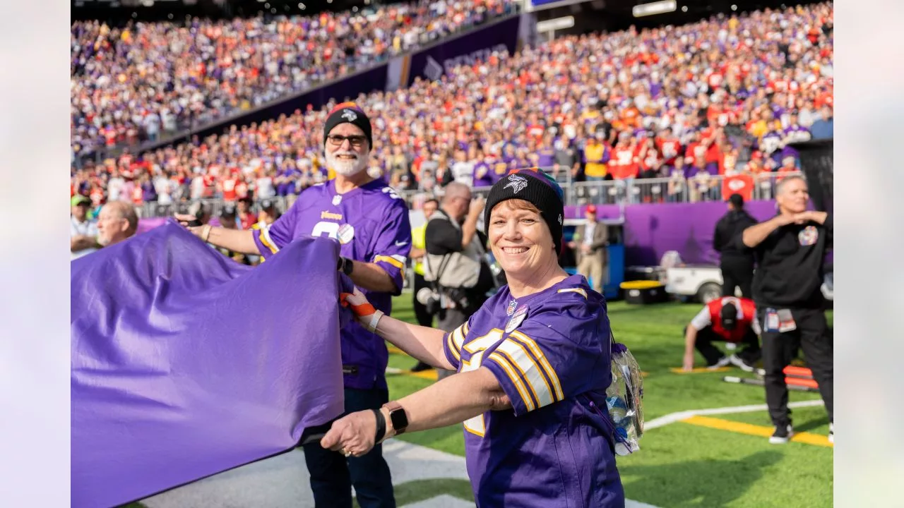 Season Ticket Members Participate in Holding the Fan Flag