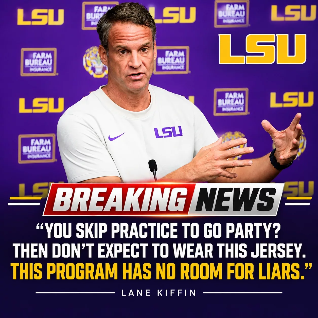 Cover Image for đš âTHE VIDEO CHANGED EVERYTHINGâ: Lane Kiffin Takes Immediate Action Against Two LSU Tigers Stars After They Reportedly Missed Practice â But What Allegedly Surfaced From Later That Night Has Thrown the Tigers Into Turmoil Just Hours Before the Ole Miss ShowdownâŠ