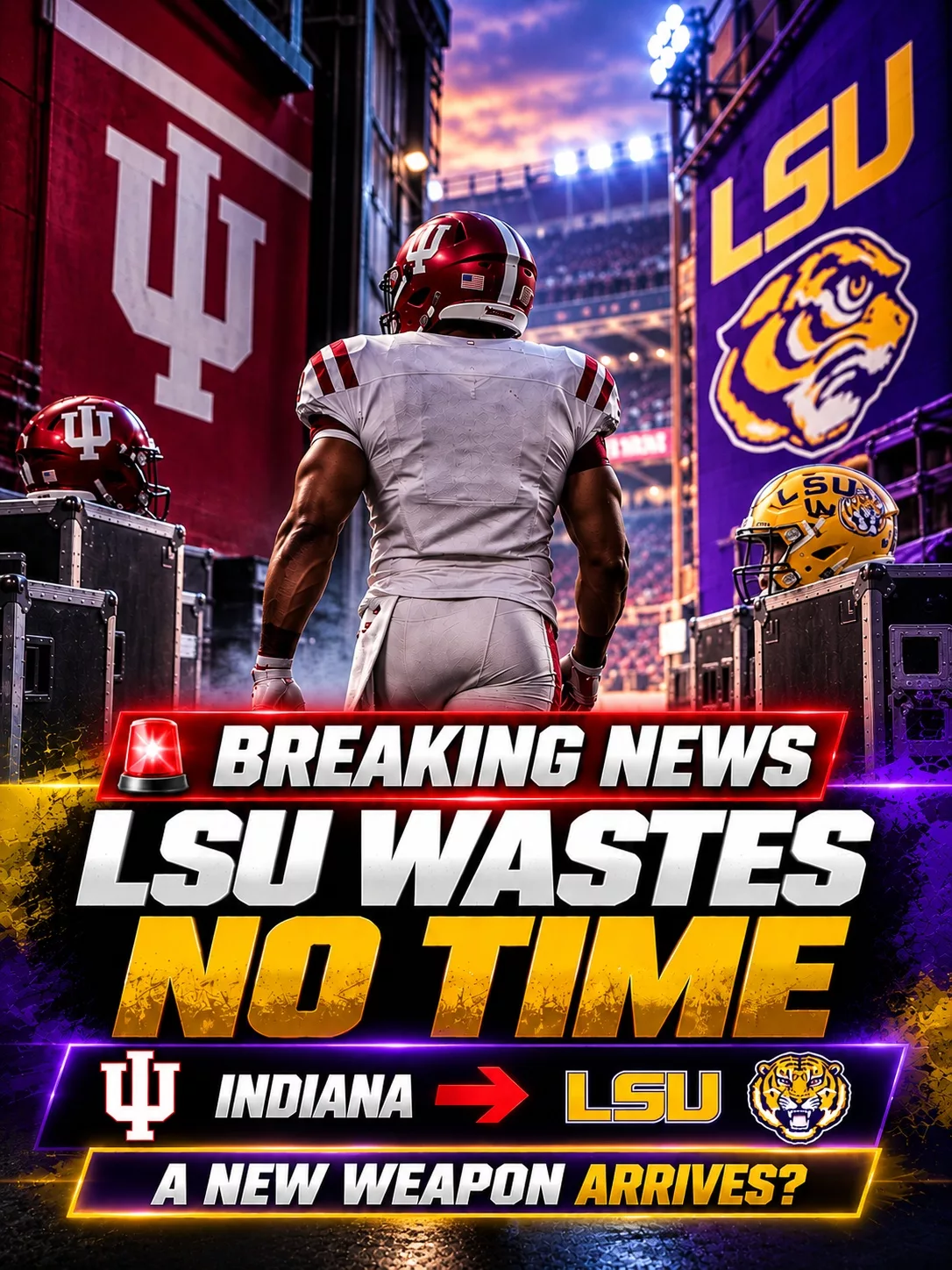 Cover Image for 🚨 LSU WASTES NO TIME: Just 24 Hours After Defending National Champion Indiana Suddenly Cut Him Loose, a Former National Champion Reportedly Agrees to Join LSU — And the Tigers May Have Just Stolen a Game-Changing New Weapon for Sam Leavitt